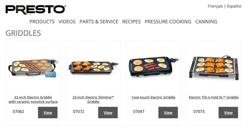 Presto Griddle Black Friday Deals